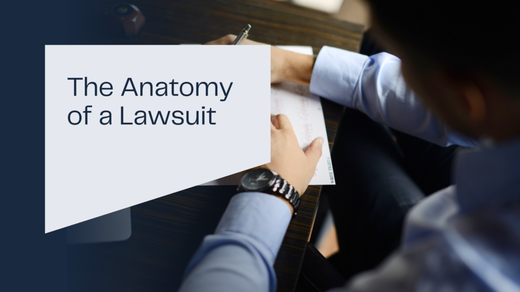 The Anatomy of a Lawsuit