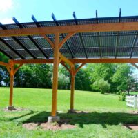 Pergola with Solar Panels