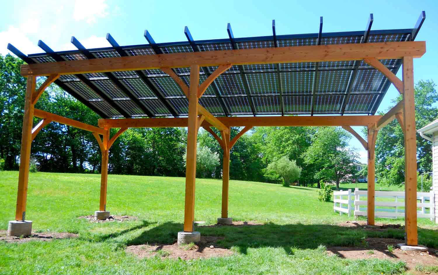 Pergola with Solar Panels